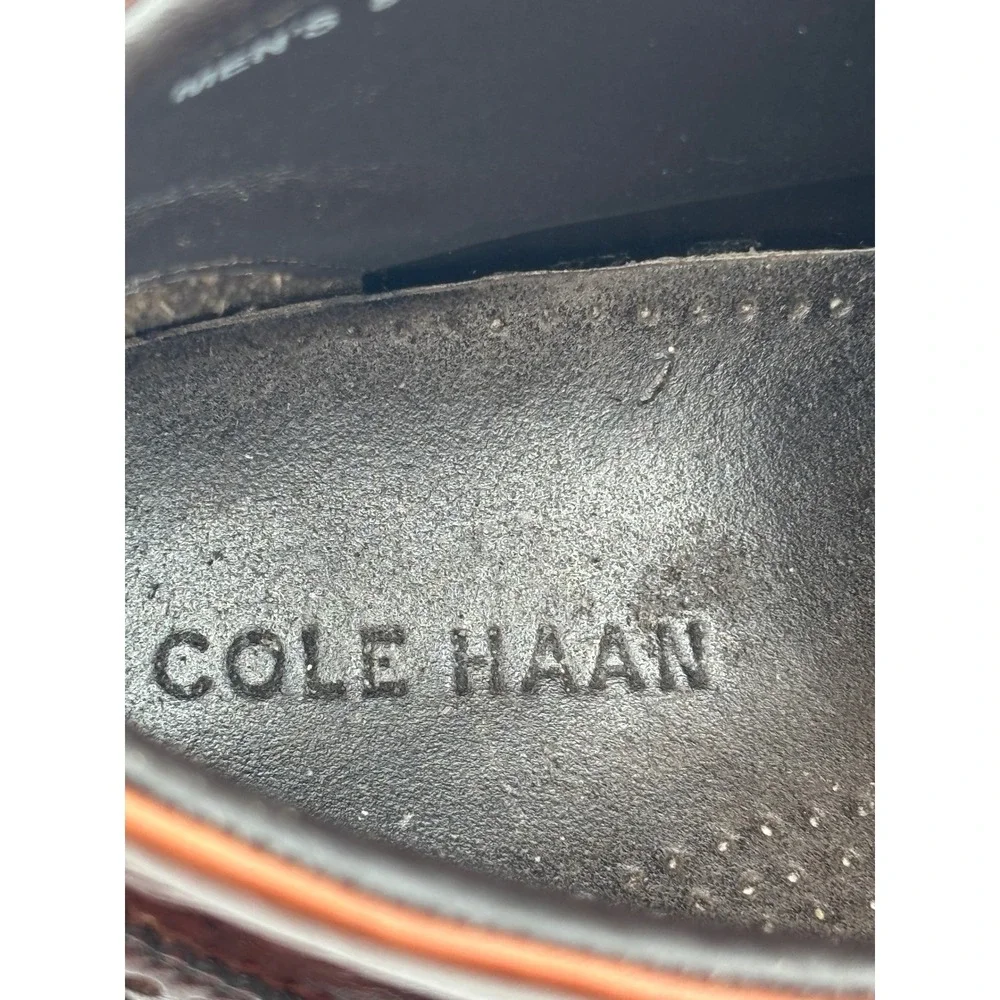 Cole Haan Mens Brown Leather Wingtip Brogue Chukka Boots C11053 Size 8.5 M